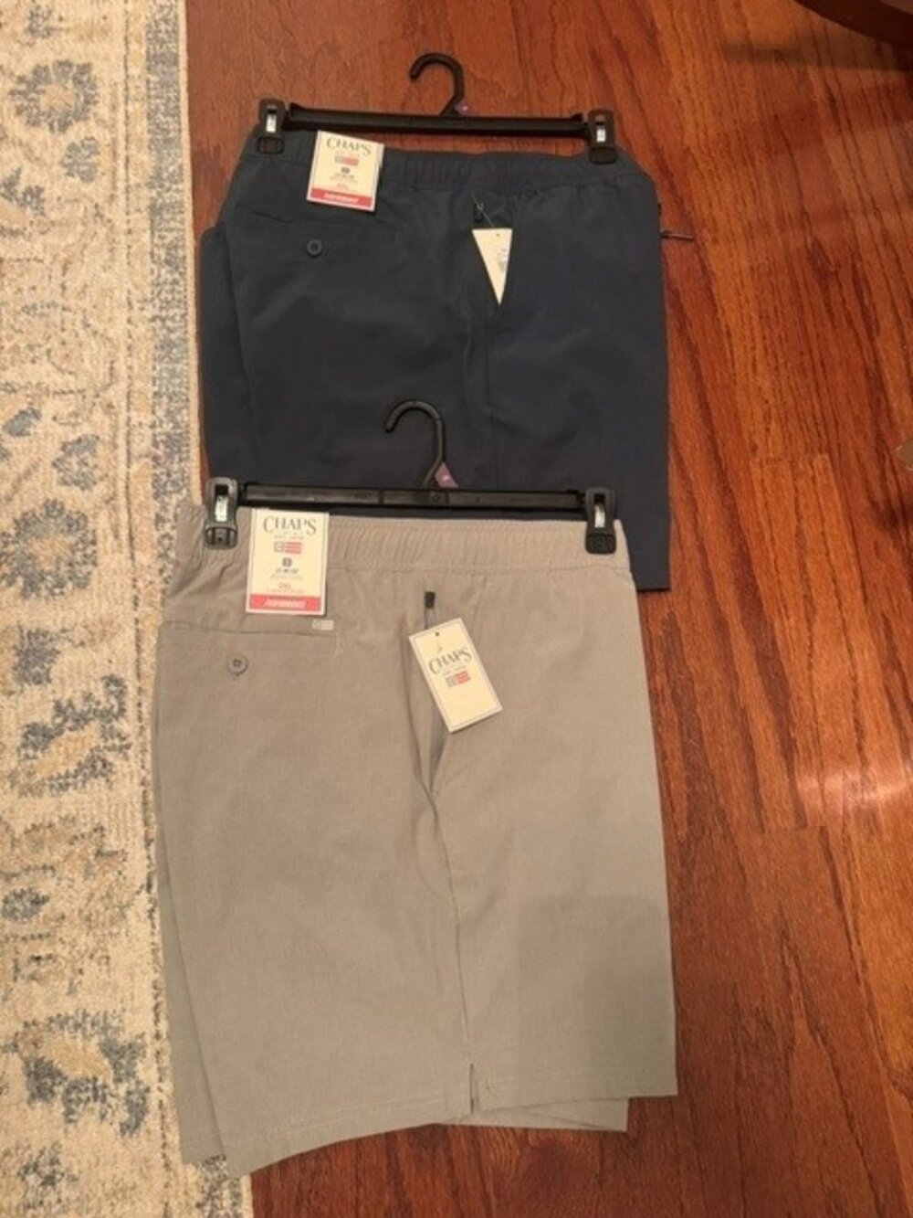 NWT 2 PAIR OF MENS CHAPS DRIWEAR PERFORMANCE SHORTS SIZE 2XL